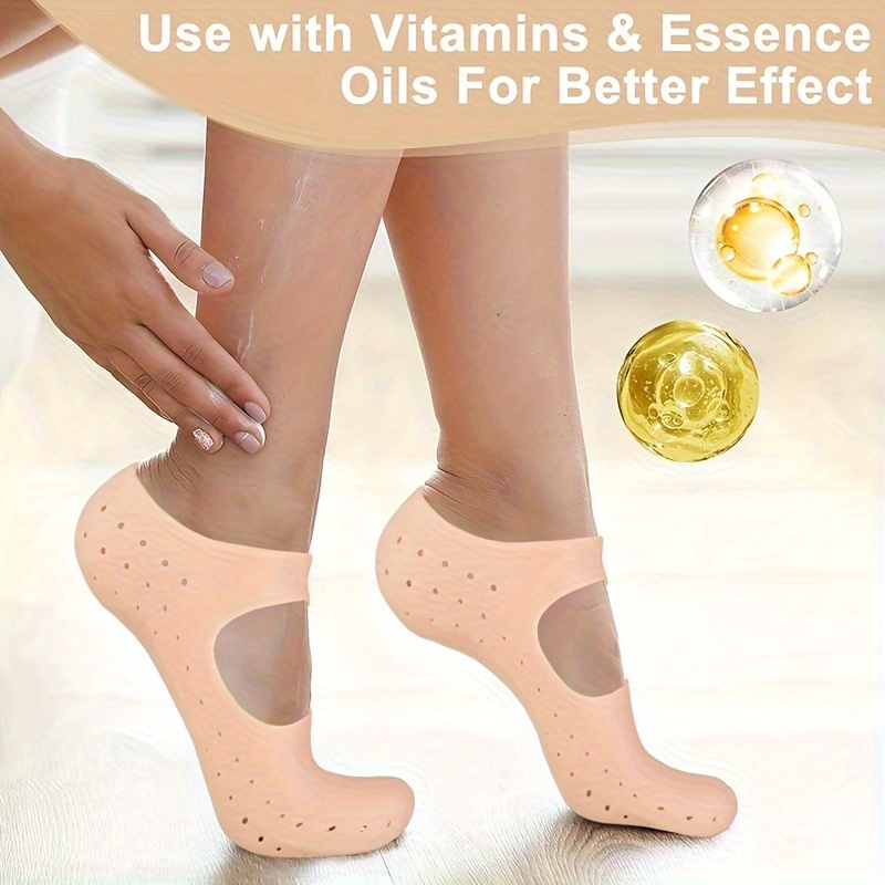 Moisturizing Gel Socks Overnight Socks Dry Feet Silicone