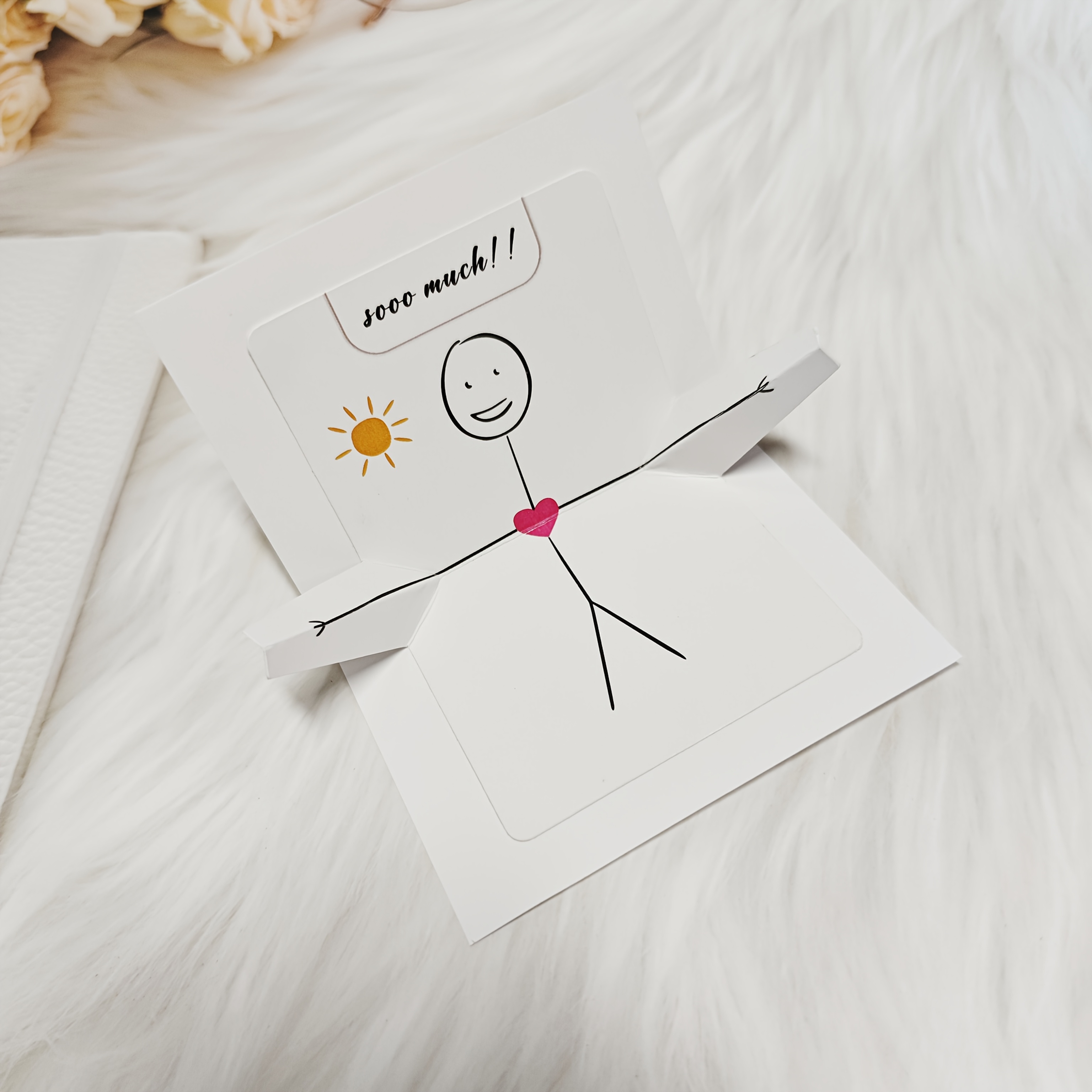 Big Hugs, Love ! Cool Guy Pattern Creative Keepsake Gift Card, Couple Anniversary, Couples Birthday Gift, Birthday Greeting Card, Fun Present, Special Greeting Card
