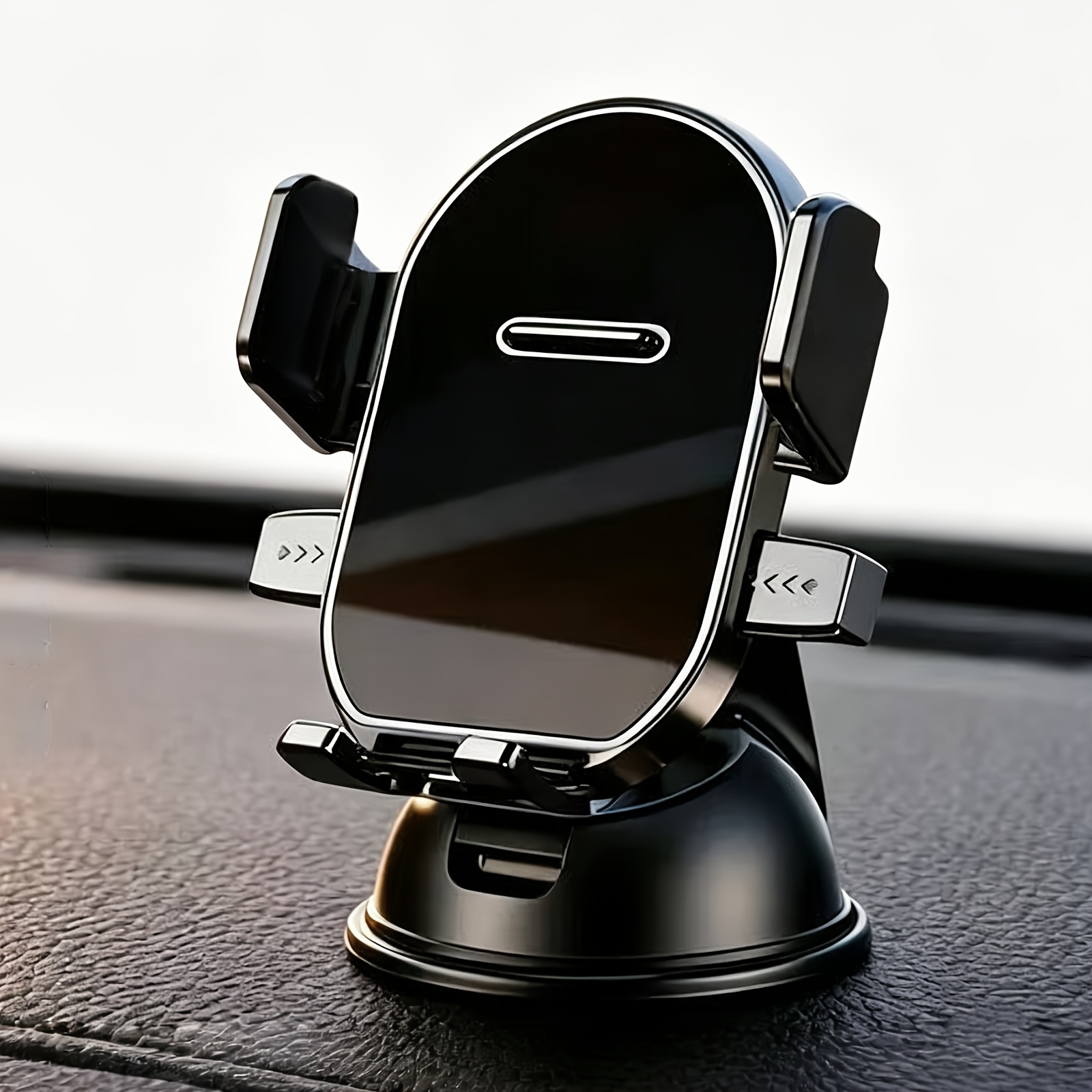 TEMU Strong Suction Car Phone Mount, 360 Degree Rotatable Adjustable Dashboard Cellphone Holder Quick Release Stand For All Smartphones