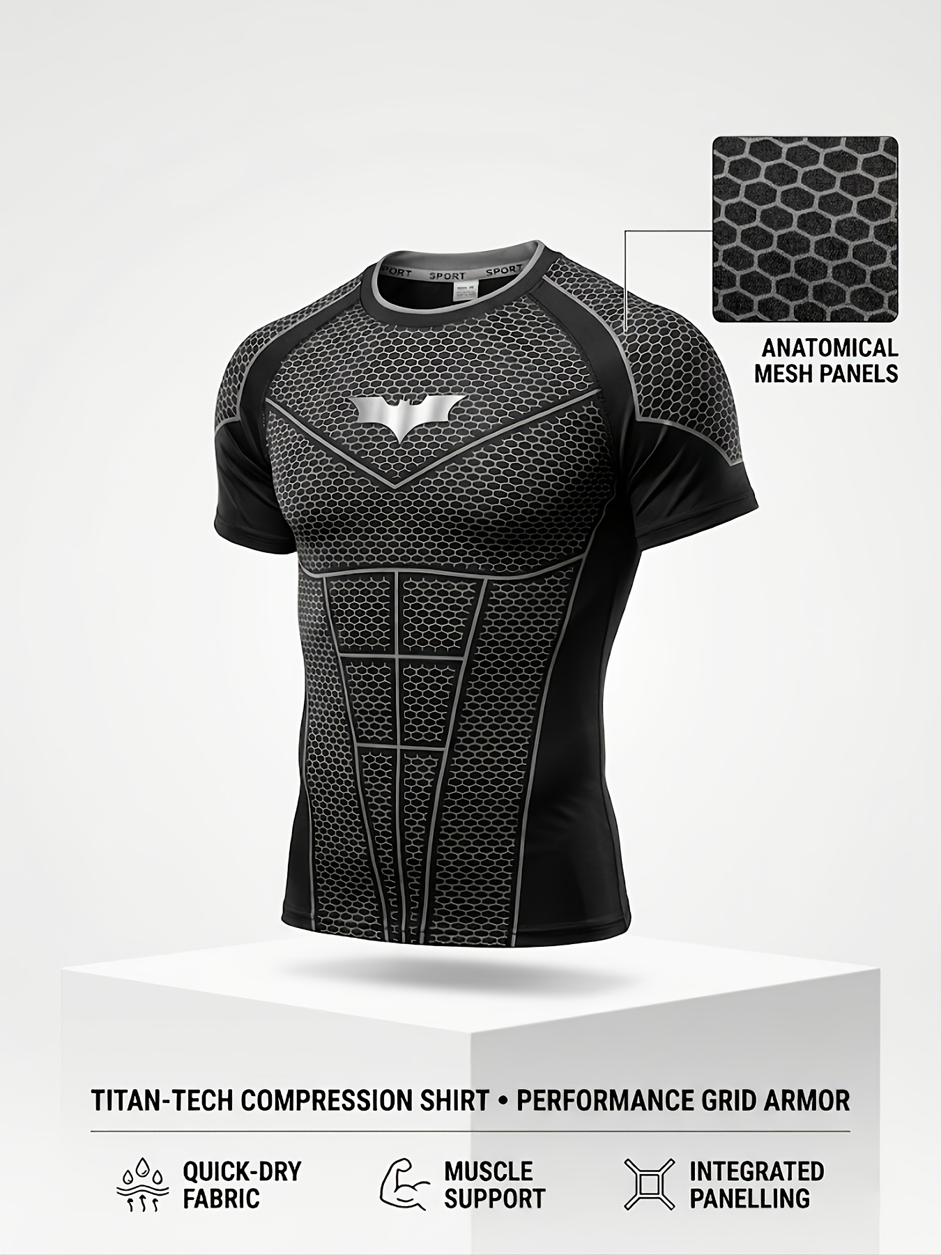 full body print athletic leotard mens quick dry short sleeve gym running compression shirt