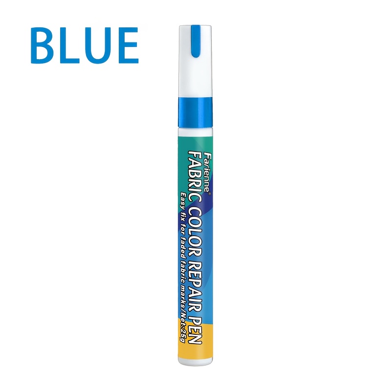 TEMU Stylo de réparation de couleur pour tissu - pour jeans, sweats à capuche, vestes et tissus d'ameublement, stylo de retouche facile pour tissu