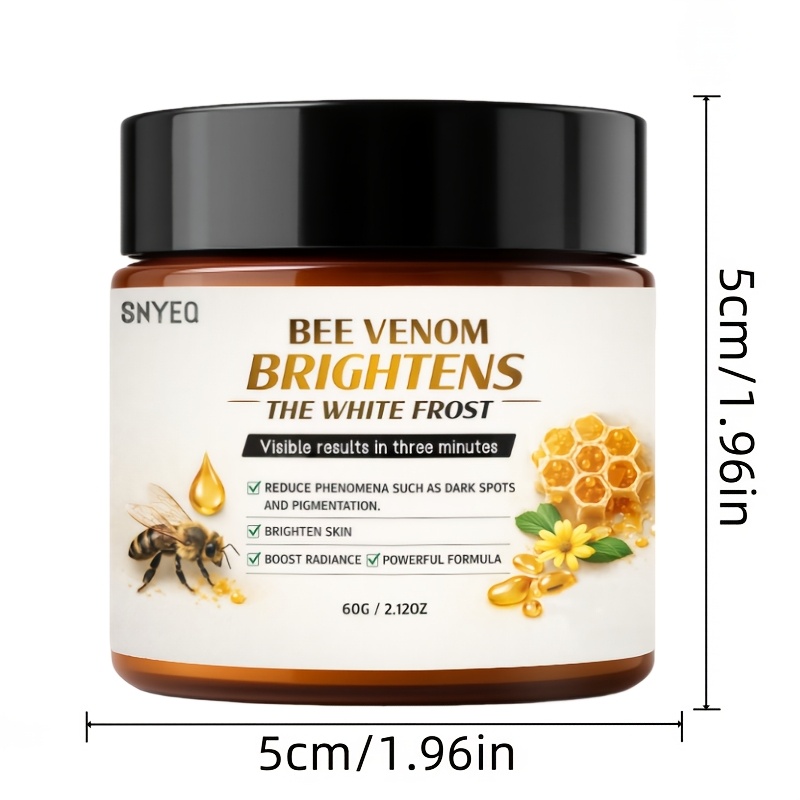 Image of Super Strong Bee Venom Cream - Quick Effect, Suitable For Hands And Legs - Moisturizing Formula, Reduce Of (or Of) Dark Spots, Discoloration Create A More -looking Light Beige, Boost Radiance, Skin