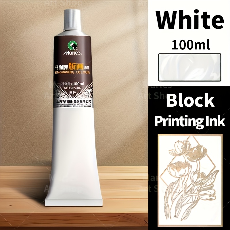 6 Colors Oil-Based Marie's Block Printing Ink, 100 Ml