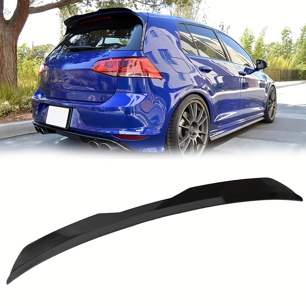 

Hatchback Suv Universal Rear Roof Spoiler Tailgate Gloss Black/carbon Fiber Abs