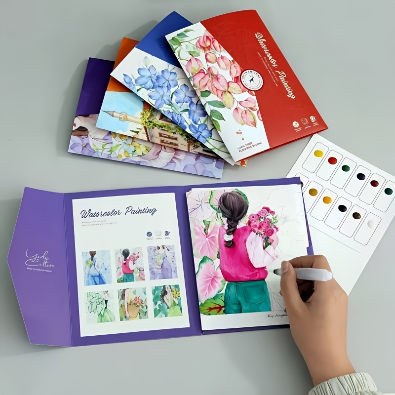 watercolor travel kit sold on Temu United States