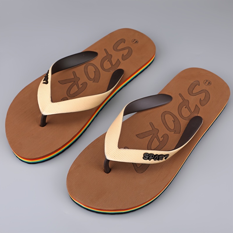 【2plan】Minimal double sole flip flops Crisscross Slide Flat Sandals-Dream Pairs