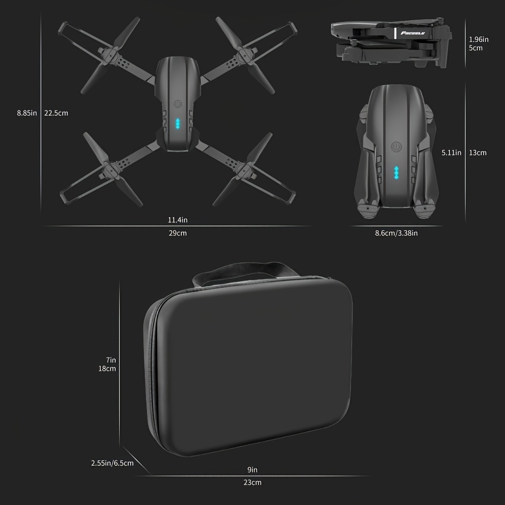 Nowy Dron E99 z Pozycjonowaniem Light Flow - WiFi, Składany, Zdalnie Sterowany, Quadcopter z Funkcją Utrzymywania Wysokości, Odpowiedni dla Początkujących i Rozrywki na Świeżym Powietrzu, Idealny Prezent na Święta - Doskonały na Boże Narodzenie, Halloween i Dzień Dziękczynienia, Nadajnik i Odbiornik RC, Mini Dron