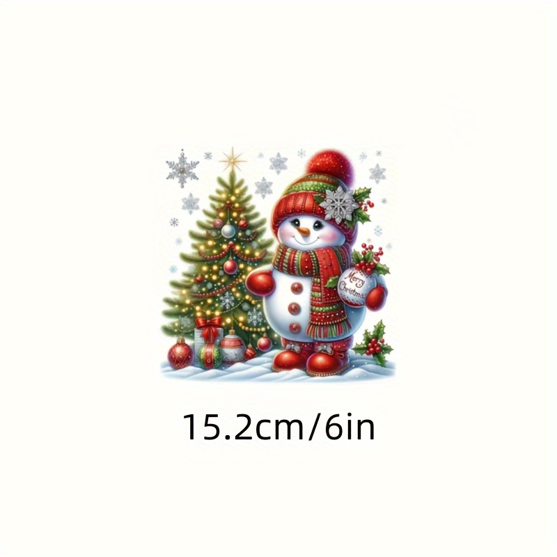 Image of Beautiful Christmas Snowman Stickers, Suitable For Decorating Laptops, Trucks, Phones, Motorcycles, Doors, Windows, Walls, Cars, And More