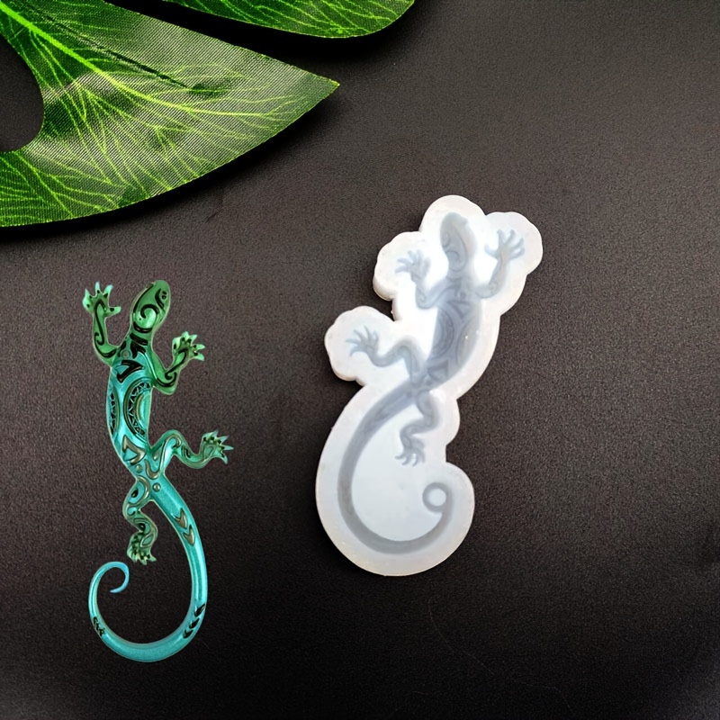 

1pc 3d Lizard Silicone Mold, Small Lizard Resin Silicone Mold For Diy