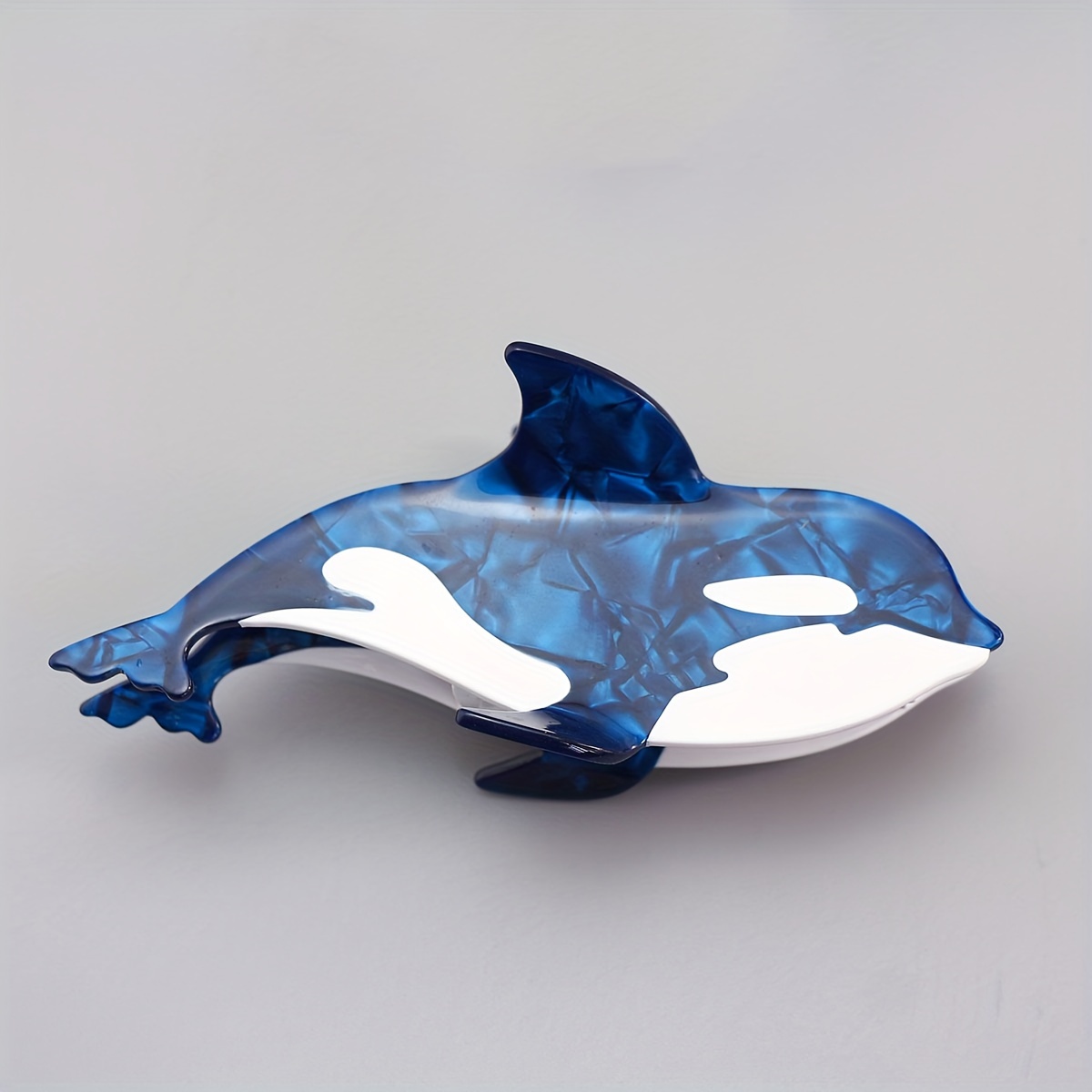 1pc Hair Clip Creative Whale Hair Accessories- , Back Spoon Hair Cliporca Hair Claw Clip Killer Whale Shark Hair Claw