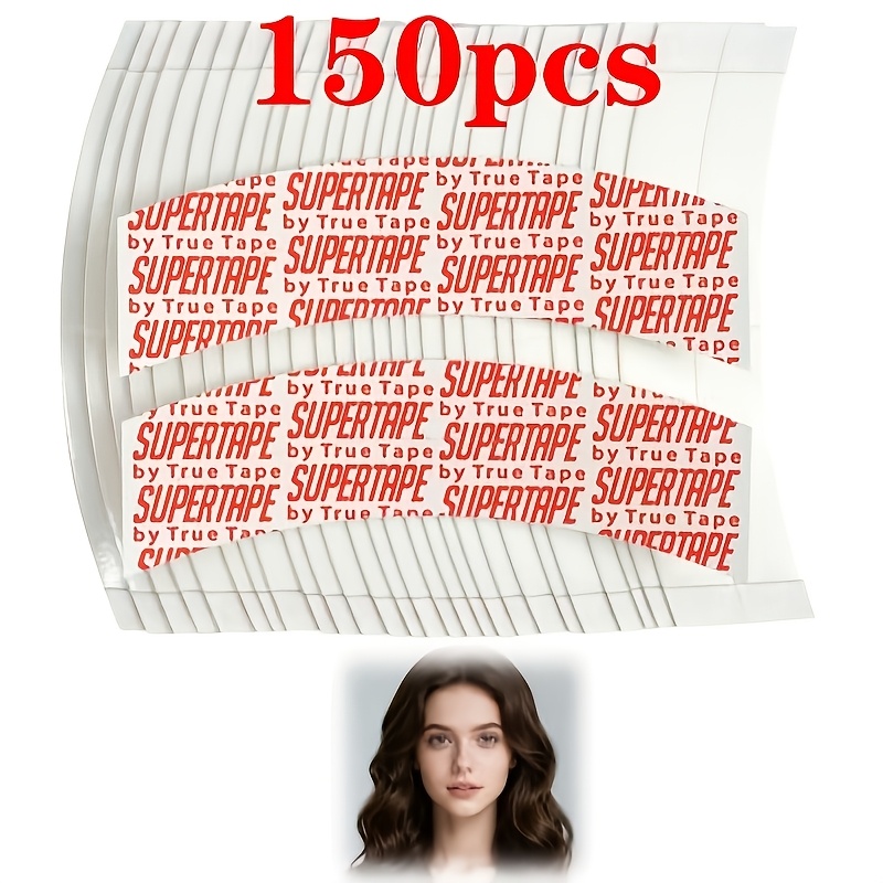 TEMU Lace Wig Double-sided Tape Patches, Invisible Waterproof Double-sided Tapes, Suitable For Lace Front Wigs And Hair Patching, Strong Fixation