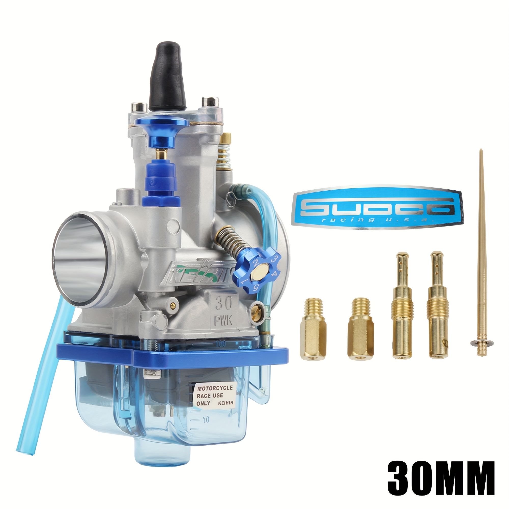 TEMU Pwk Carburetor 24 26 28 30 32 34mm With Power Jet, Motorcycle Dirt Bike Scooter Replacement Parts For Keihin