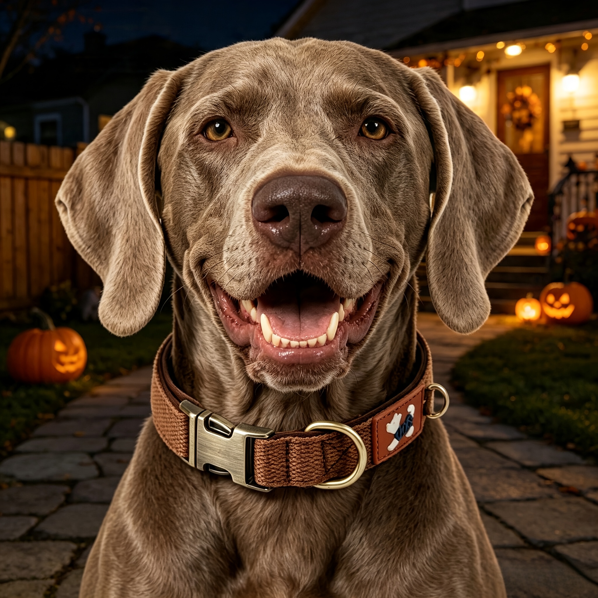 Vintage-Style Dog Collar, Wear-Resistant and Durable