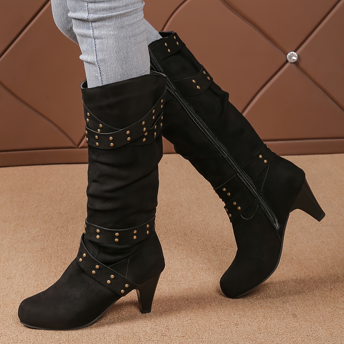 TEMU Women's Knee-high Boots For , Women Shoes