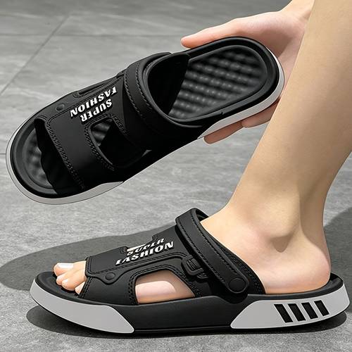 imagen del artículo pantuflas deportivas de moda para hombre con punta ancha y , sandalias de moda para hombre, pantuflas de gruesa para interior, exterior y pesca en , pantuflas cómodas y transpirables para el hogar con , sandalias para hombre, zapatos de senderismo, zapatos casuales