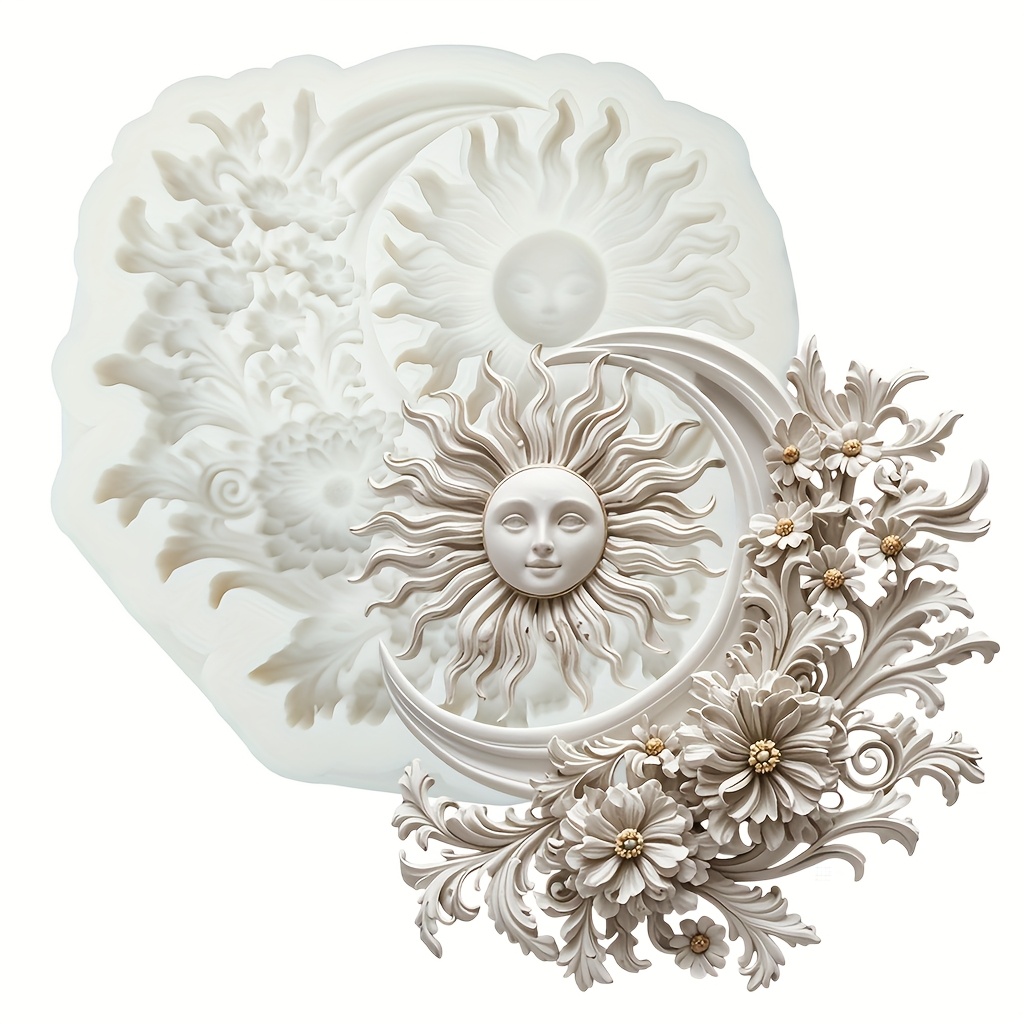 Image of Sunflower Silicone Mold Resin Casting Mold Jewelry Casting Tools Suitable For Spring, Brooches Suitable For Glue Cup Wax Additions, Valentine's Day, Father's Day, Mother's Day, Thanksgiving