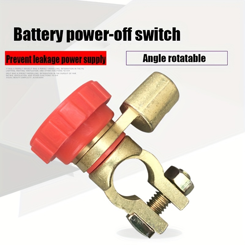 

1pc Universal Car Battery Switch, Zinc -off , Non-electric, Connection, Rotatable , Battery Cut-off