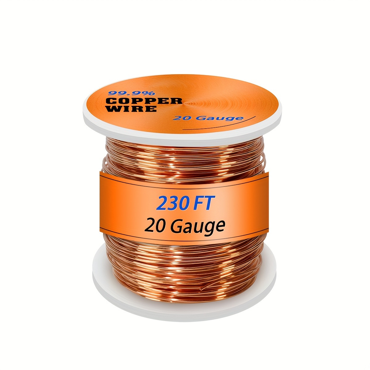 

20awg 230ft 20 Gauge Copper Wire, Soft Pure Copper Wire For Jewelry Making, 0.8mm Diameter Copper Jewelry Wire, 99.9% Bare Copper Wire For Electroculture Gardening Plants