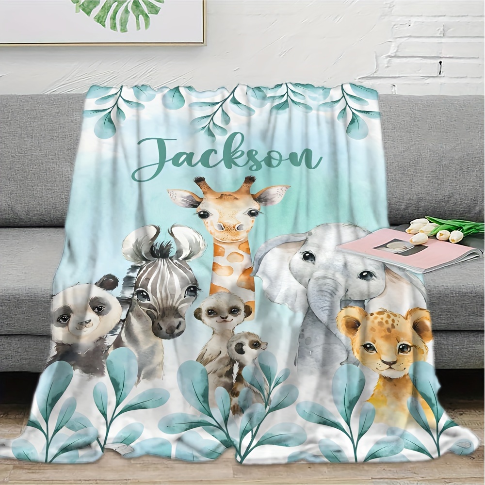 

1 Personalized Custom Fleece, Cute Animal Fleece Customized , Soft And Warm Moment Blanket, Holiday Gift For , Friends, Family, And Lovers, Suitable For Napping, Camping, And Traveling.