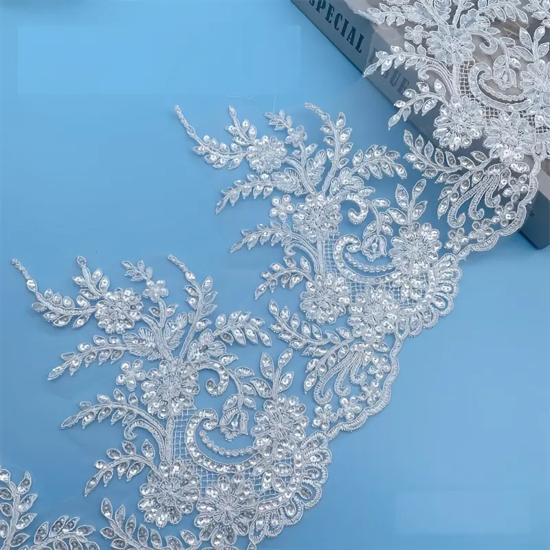 1 yard sequin lace 25cm wide luxurious decorative lace - Temu 1 yard sequin lace 25cm wide luxurious decorative lace - Temu