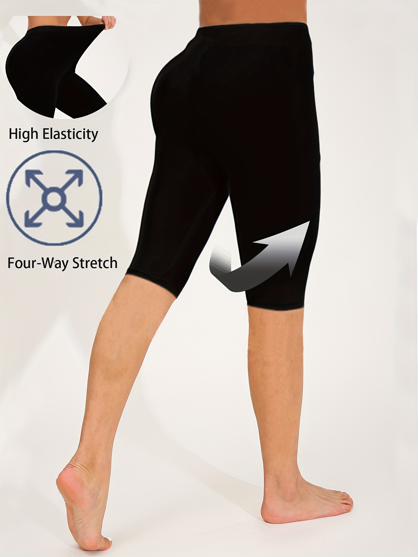 womens high five inch yoga shorts sexy tight four Temu Australia