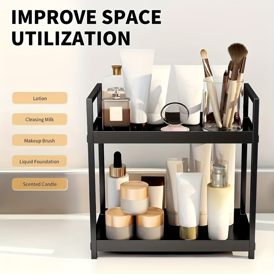 

Large 2- Cosmetic Organizer - Makeup Storage For & Bathroom, For , &