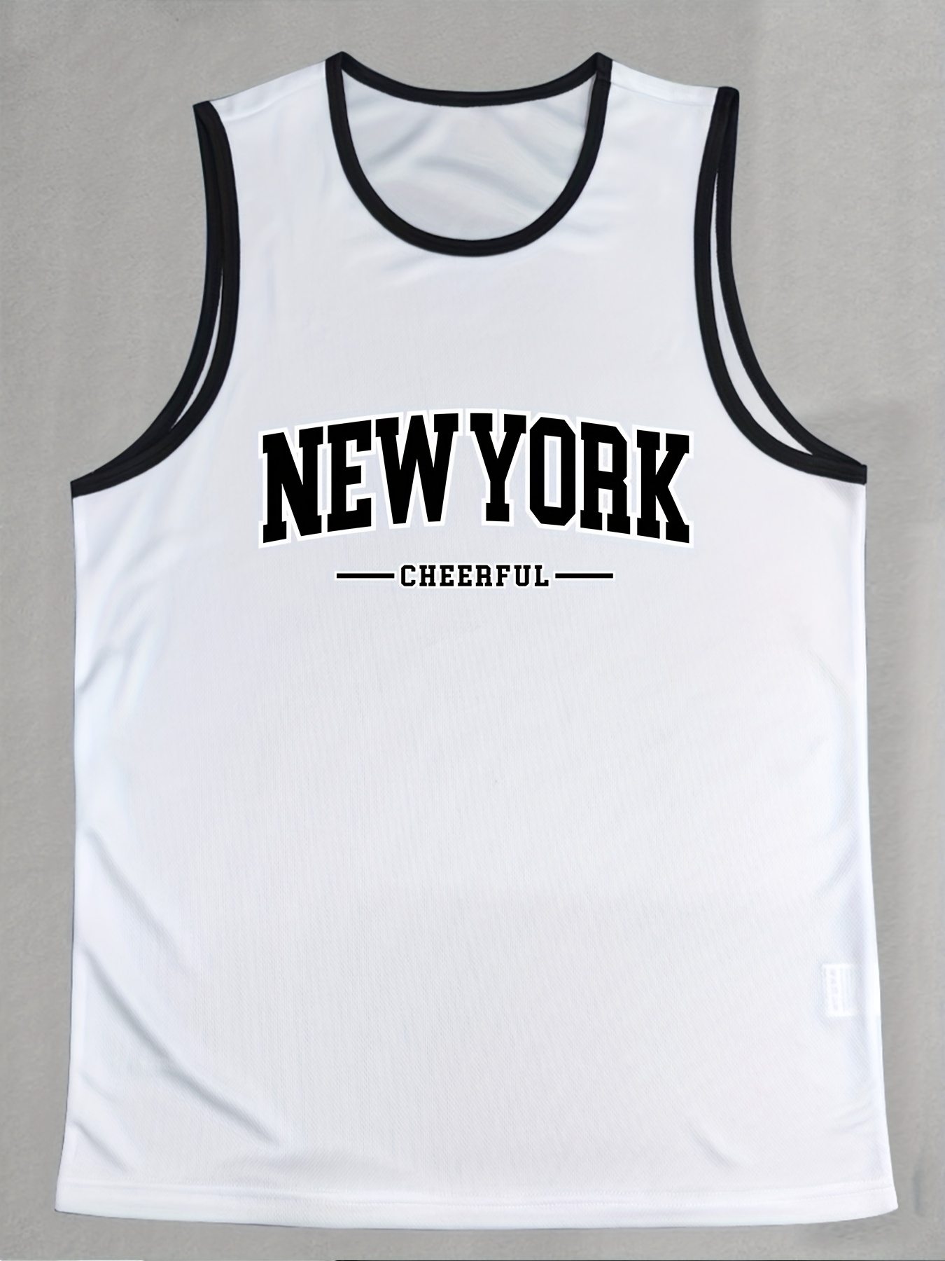 *'S Mesh Back Basketball Jersey &*;* *&*; Letter Print *ble  Sleeveless Shirt for Sports Casual Summer Wear