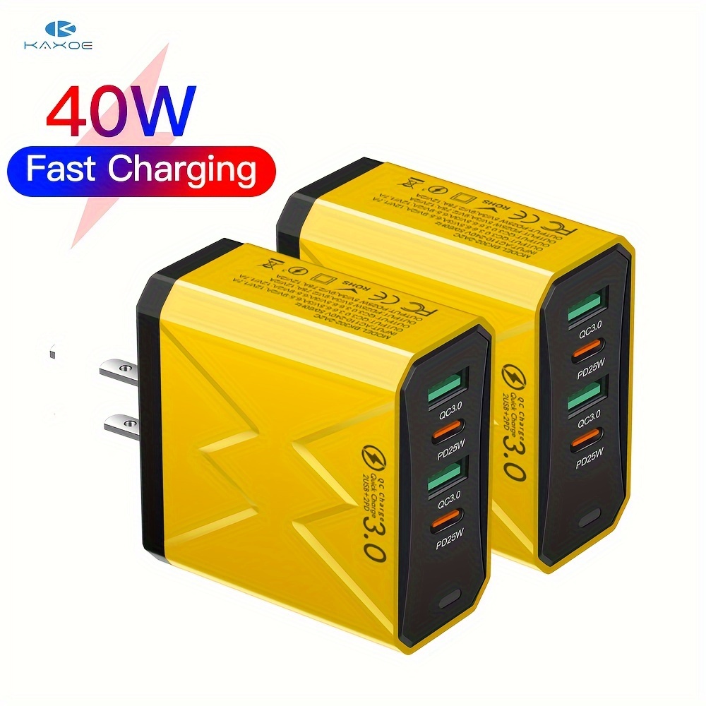 

Kaxoe 40w Charging Usb C Phone Charger Adapter Qc 3.0 Usb Phone Charger For Iphone