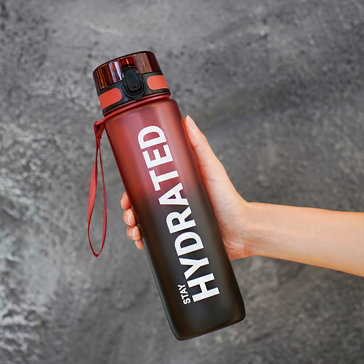 Image of 1l/750ml Large Capacity Water Bottle With Easy Sip Design - Perfect For Outdoor Sports & Fitness, High-quality Pc Material, Plastic, Direct Drinking