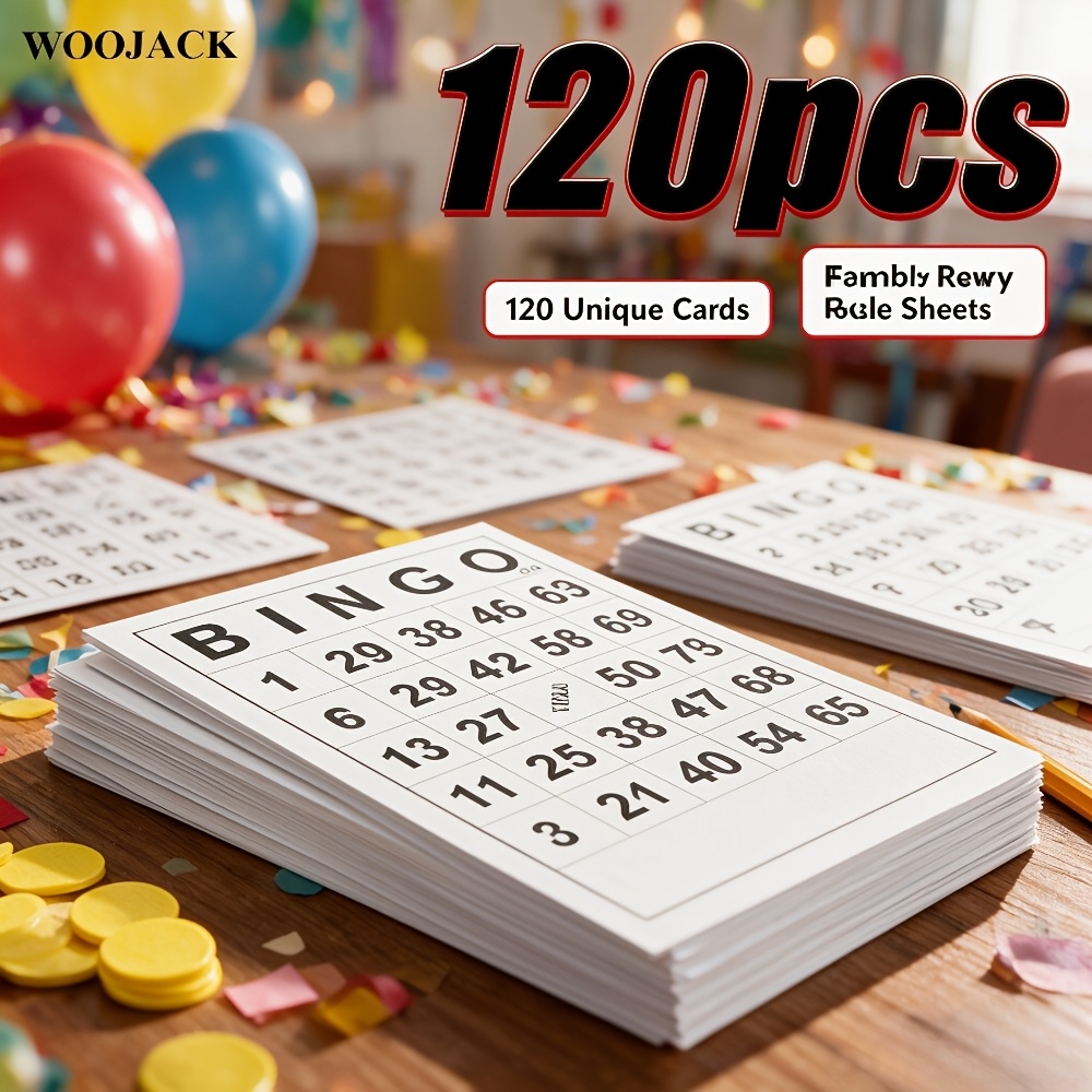 Classic Bingo Game Cards Set