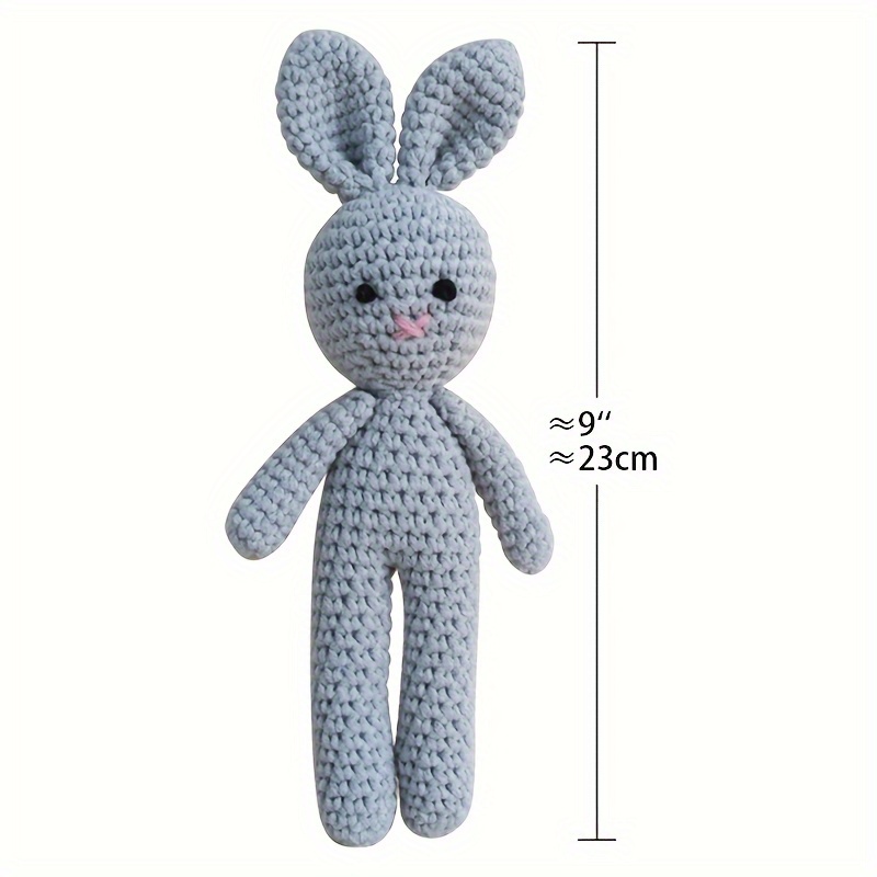 handcrafted crochet baby bunny plush toy perfect gift for infants and toddlers details 4