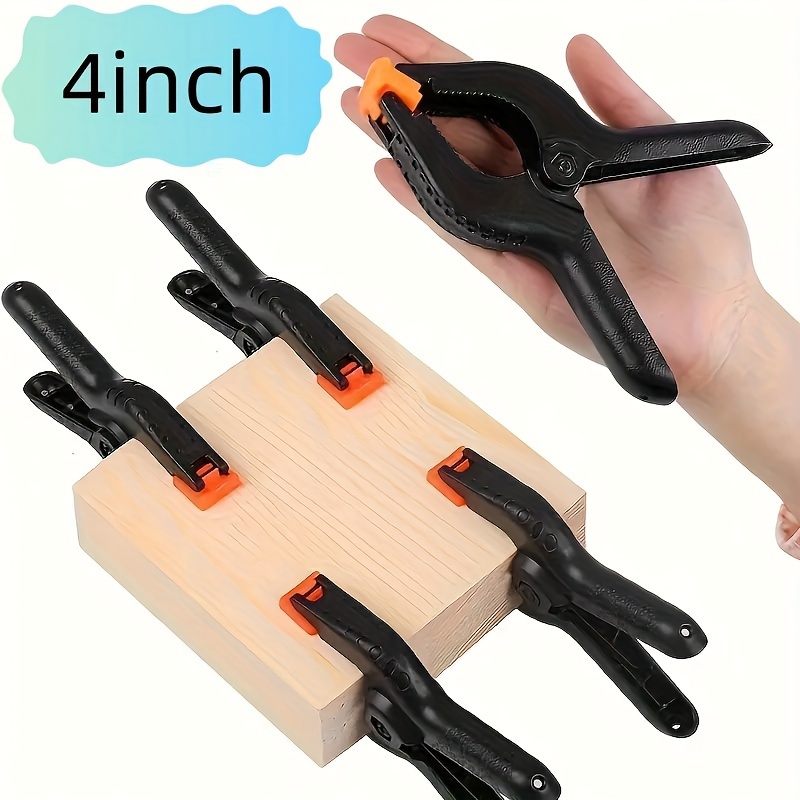 

4pcs Thickened 4in Clamps, Woodworking Clamps, - Steel Clamps, Diy Jig Clamps, Plastic, , , Accessories