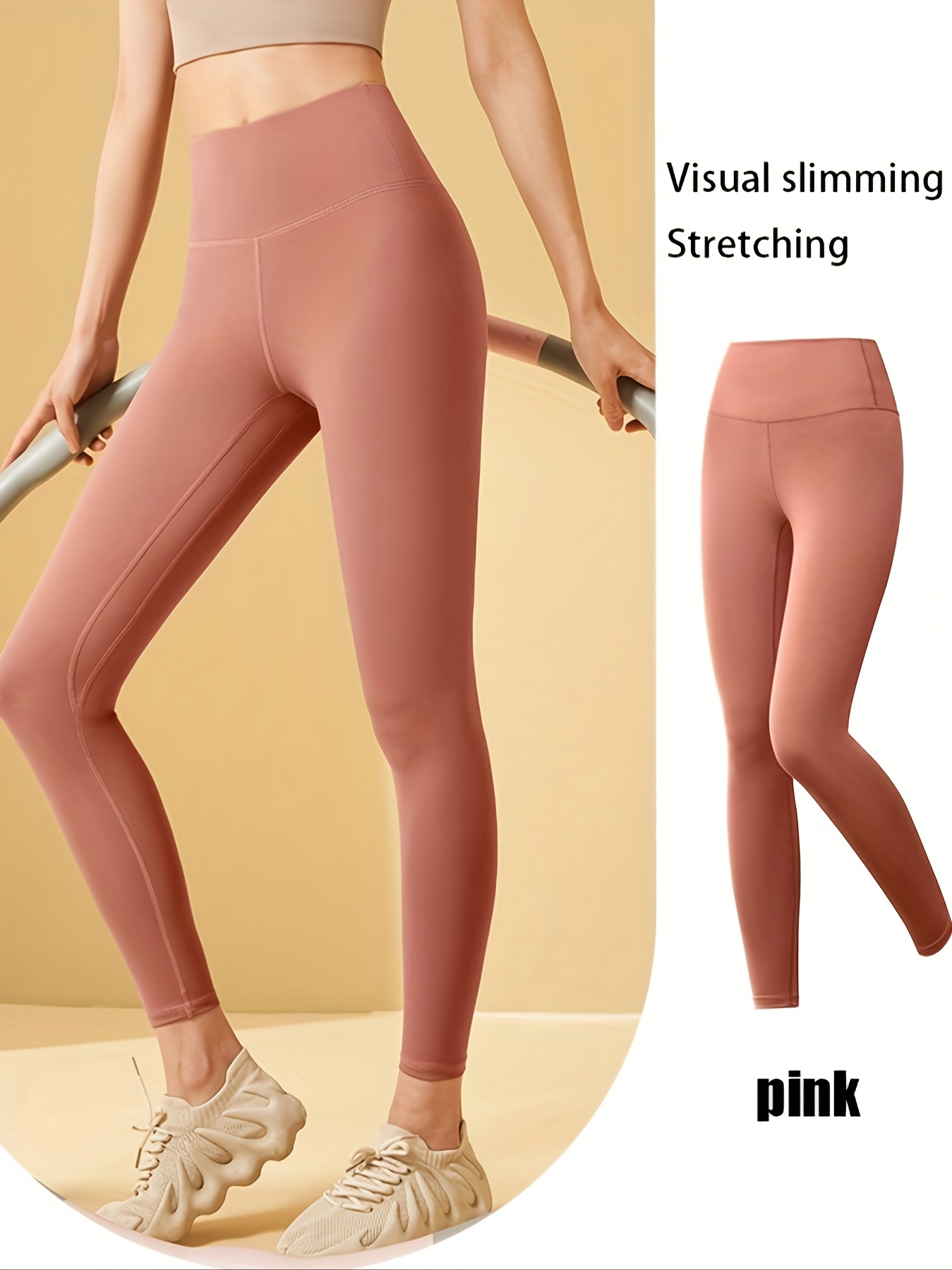 High waist Yoga Pants Women Peach Hip Lifting Slimming Naked - Temu