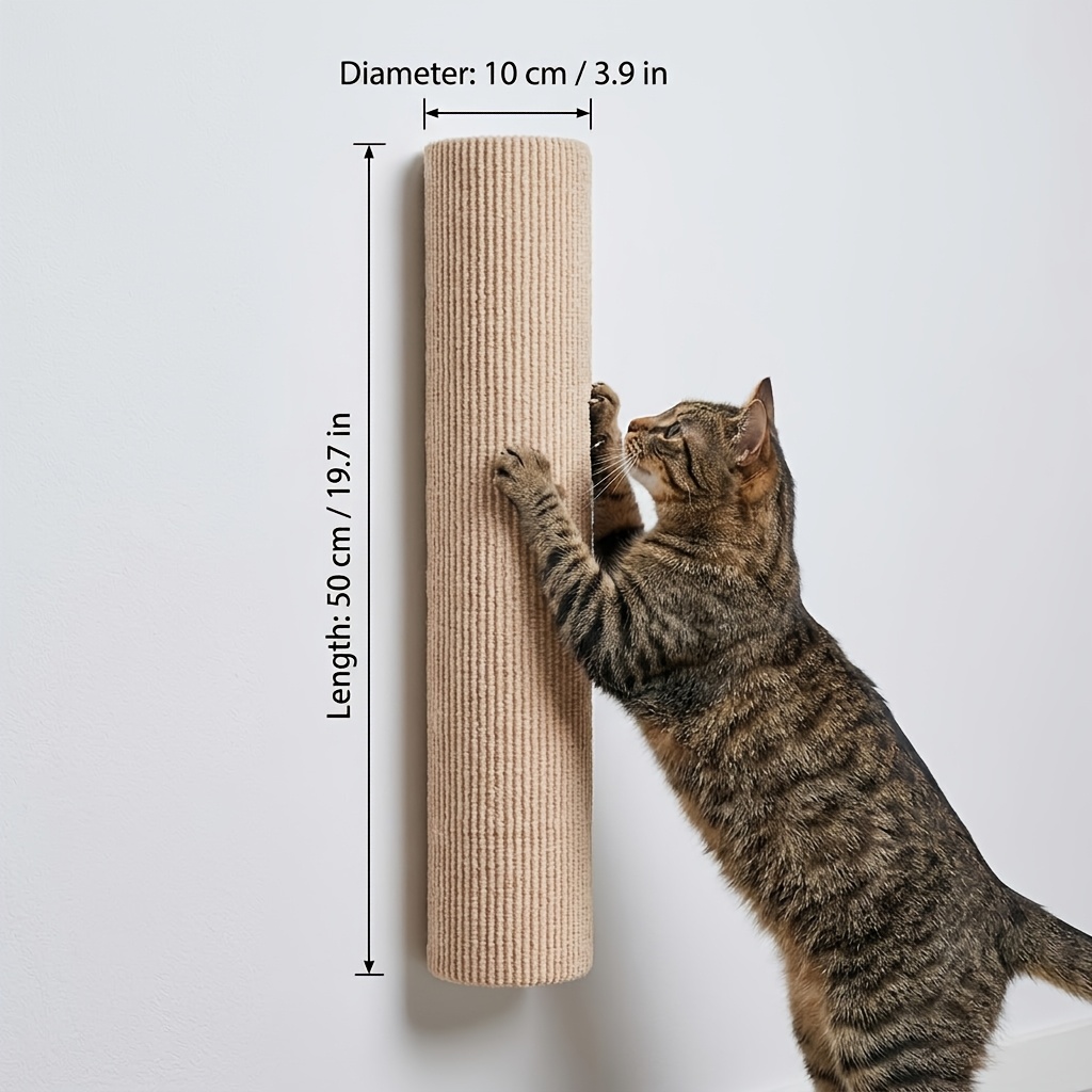 TEMU Cat Scratching Post, Replica Of High-end Luxury Texture, Upgraded With High- Strong Glue Backing, Pet Toy, Suitable For Cats' Indoor Claw