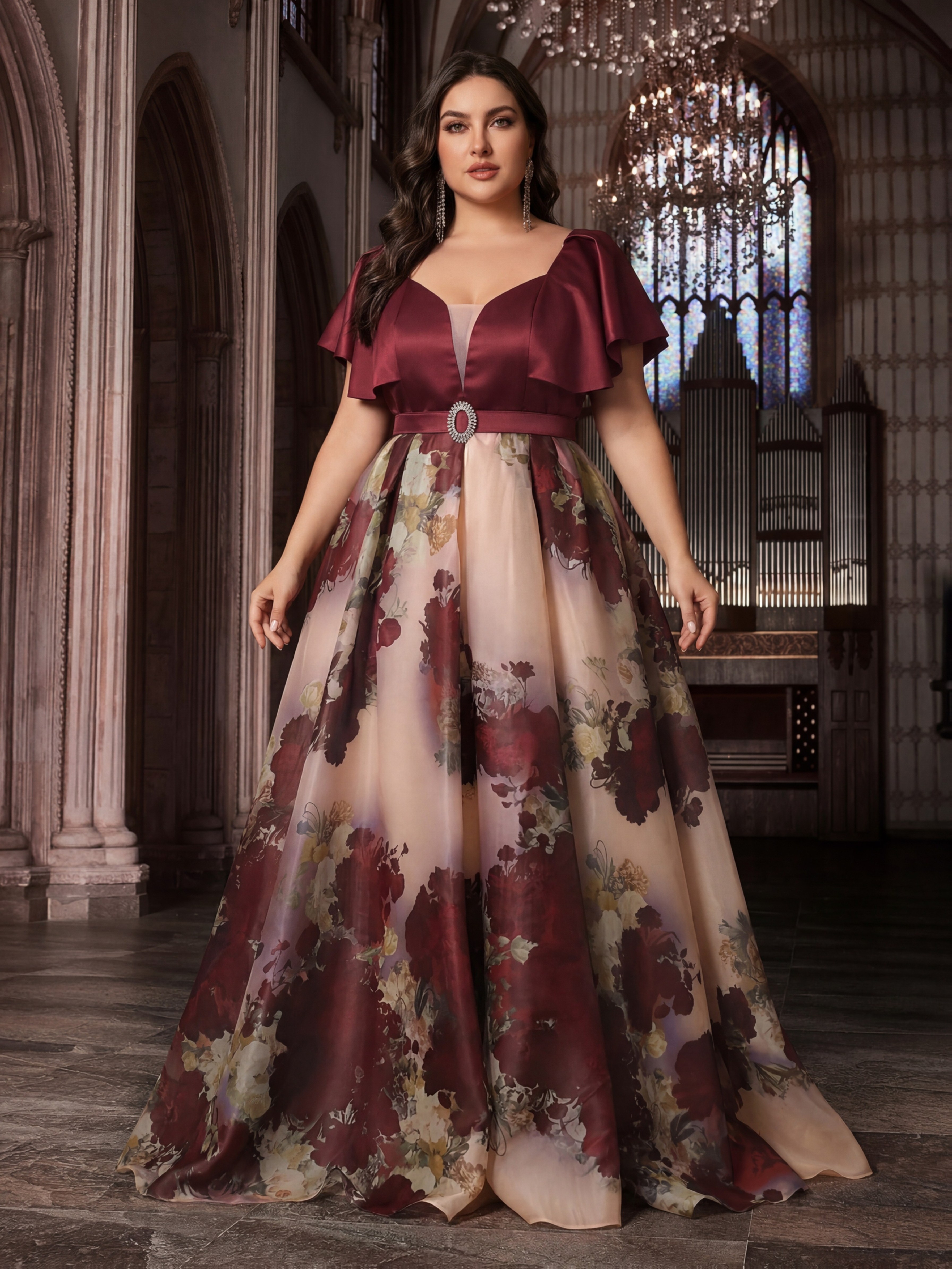 floral print bridesmaid dresses sold on Temu United States