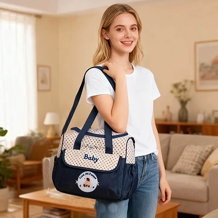Large Parent Bag Multifunctional Large Capacity Fashion High Quality Cartoon Crossbody Diaper Bag