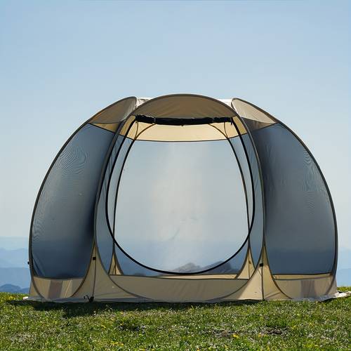 1 up canopy tent with mesh wall 4 6 person screen tent 6 sided up camping canopy tent with mesh window portable handbag screen tent with mosquito net instant windproof and sunshade for gardens and backyards