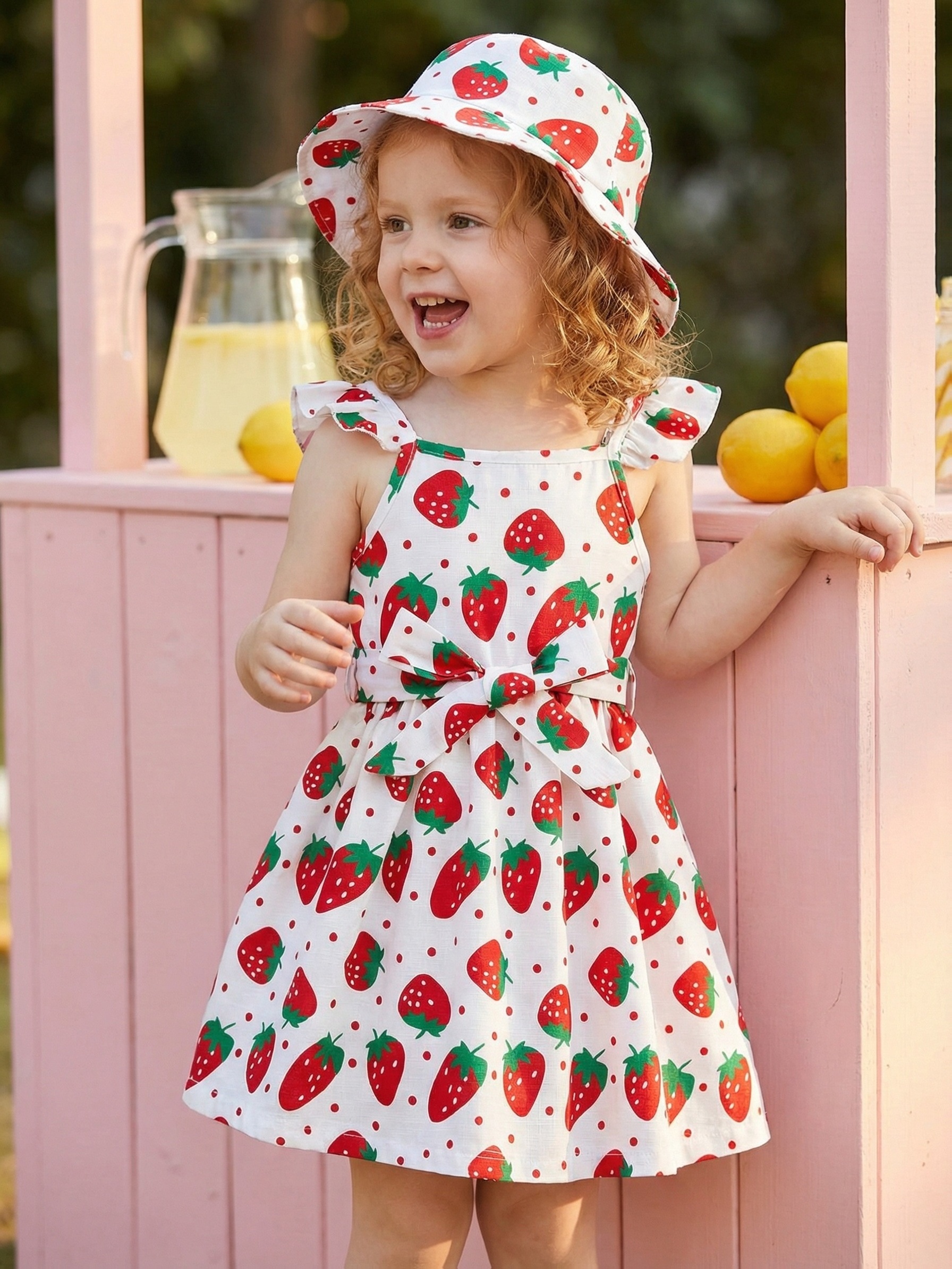 girls smocked dress BELL by Alicia Bell block print dress