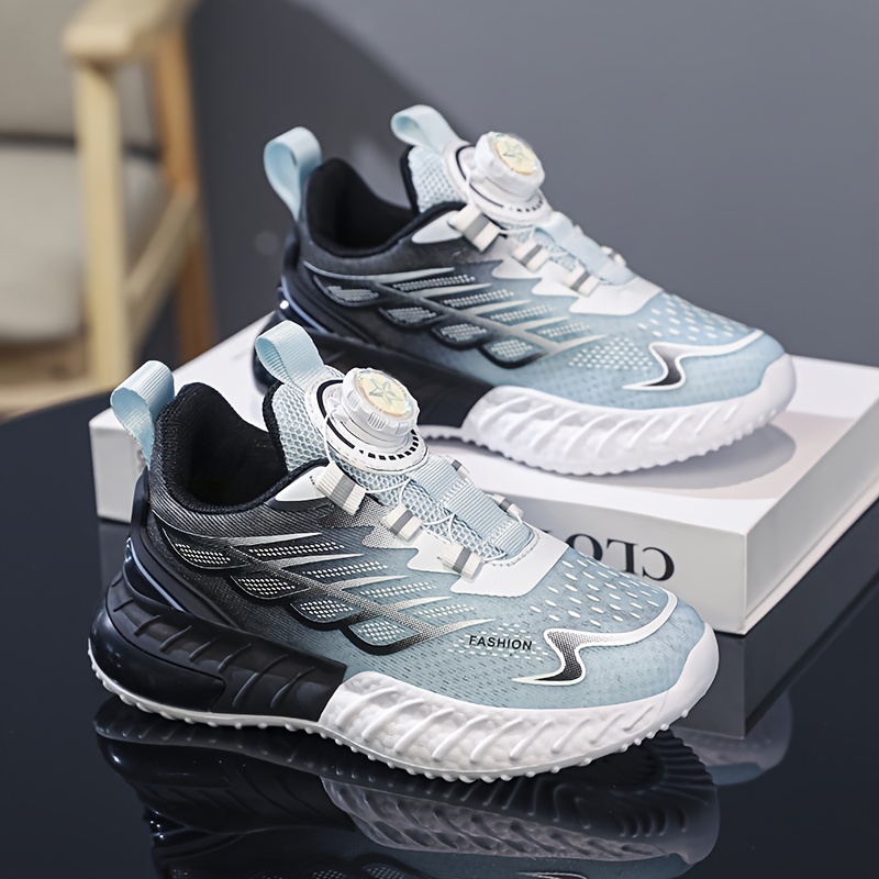 Casual Cool Low Top Footwear for Youngsters, Breathable Mesh with Adjustable Fastening, Spring & Autumn Models