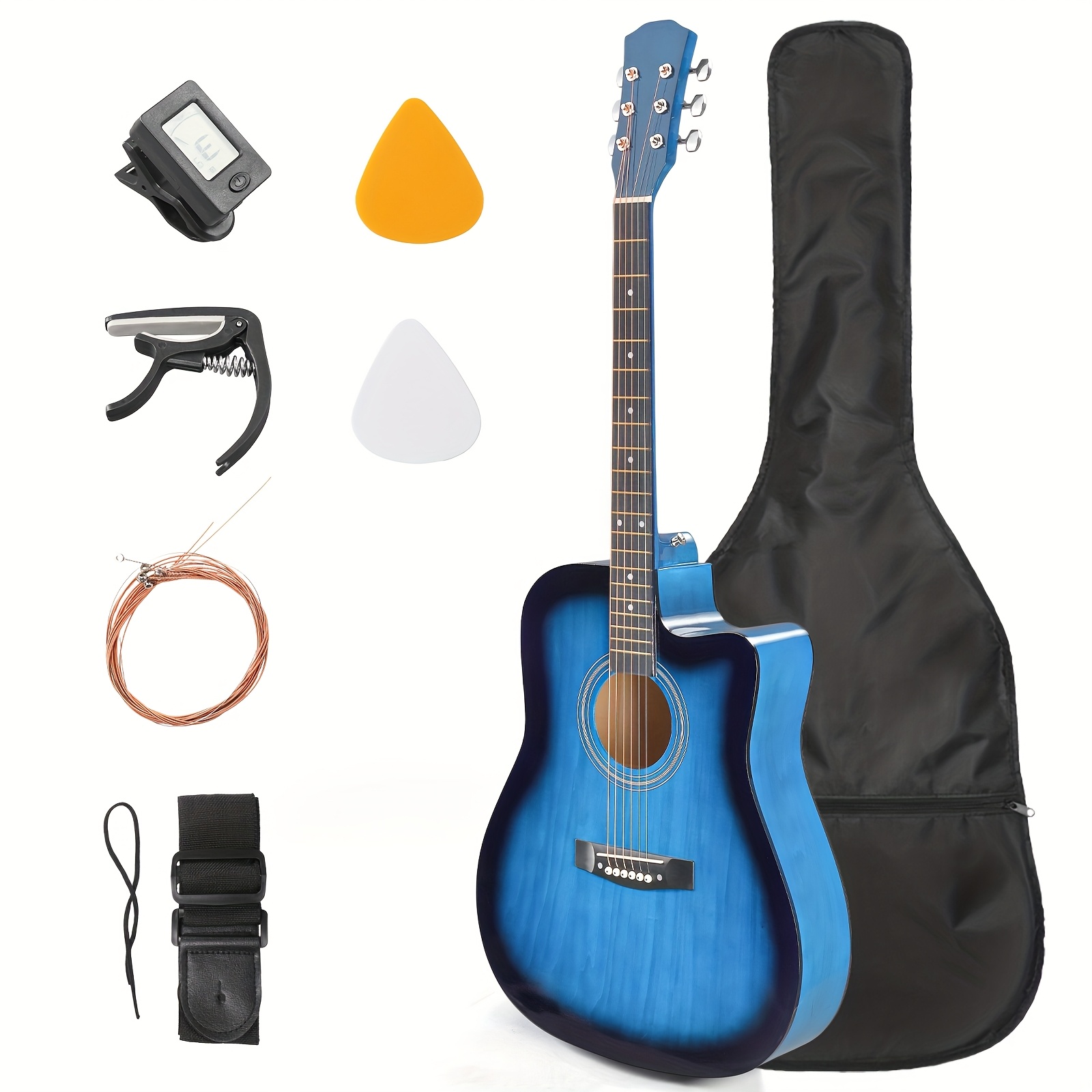 Glarry 41-Inch Acoustic Guitar Kit, Cutaway Design, Acoustic... product image 14