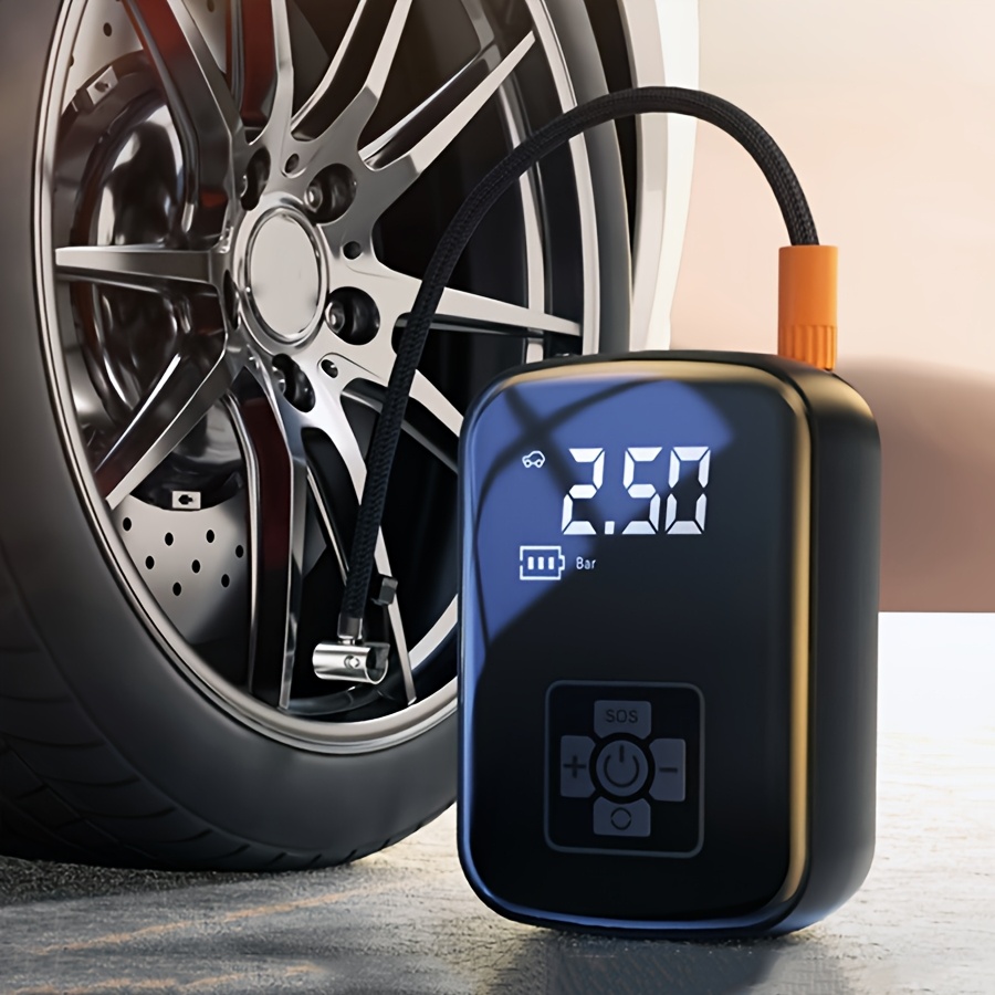 Compressore Aria Portatile 150PSI - Gonfia Pneumatici Auto, Bici, Palloni, Display LCD, Batteria 4000mAh - Foto 9