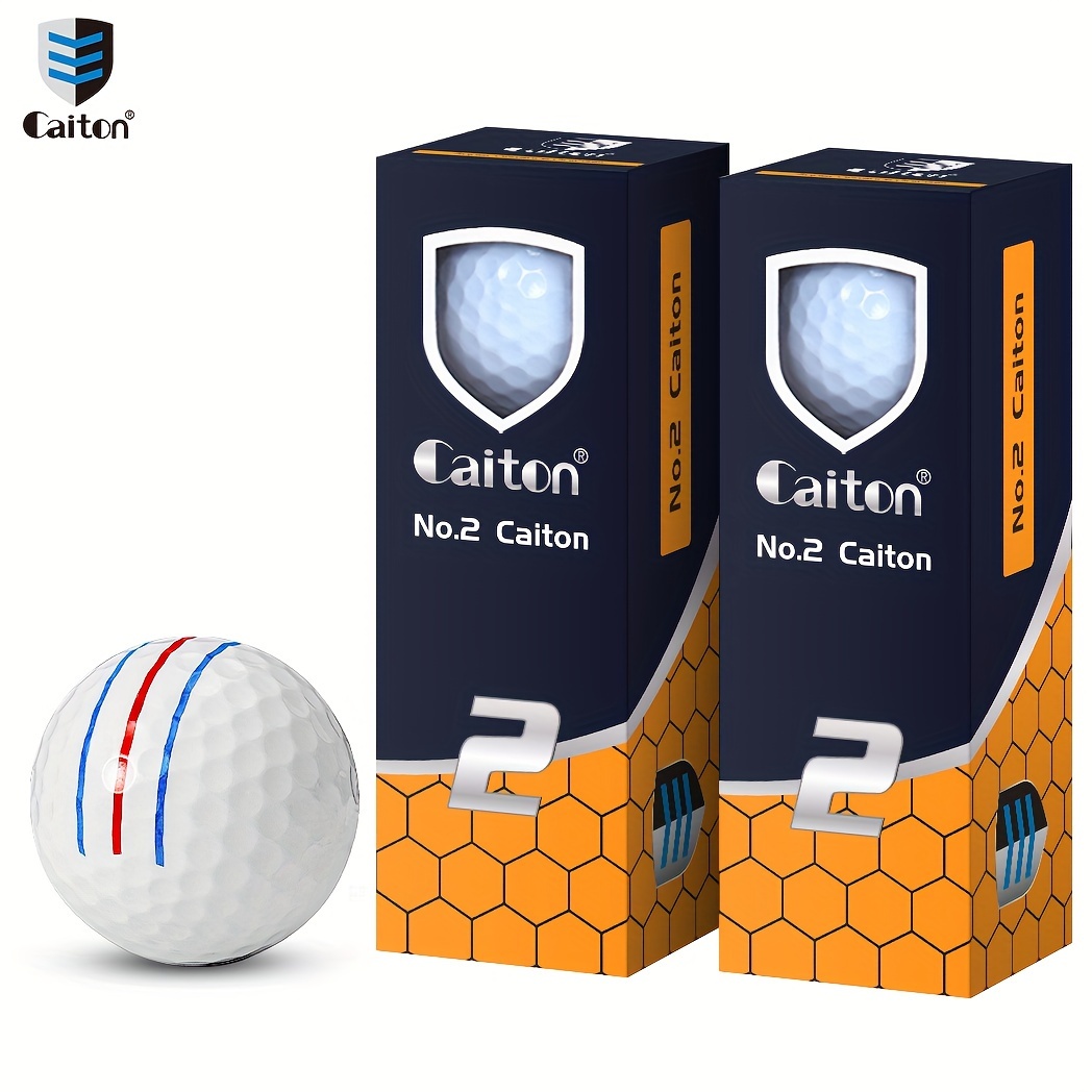 

Caiton Premium Long-distance Balls: 6/3-pack, Multi-layered For 40+ Yards Challenge - Ultra Soft Feel, High Swing Speed, Durable Performance