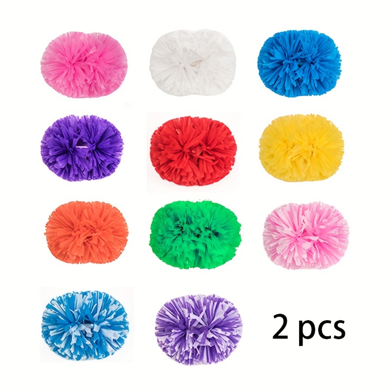 

2pcs Poms, Cheerer Pom Poms, Props, Dancing Supplies, Sports Stage Performance Celebration