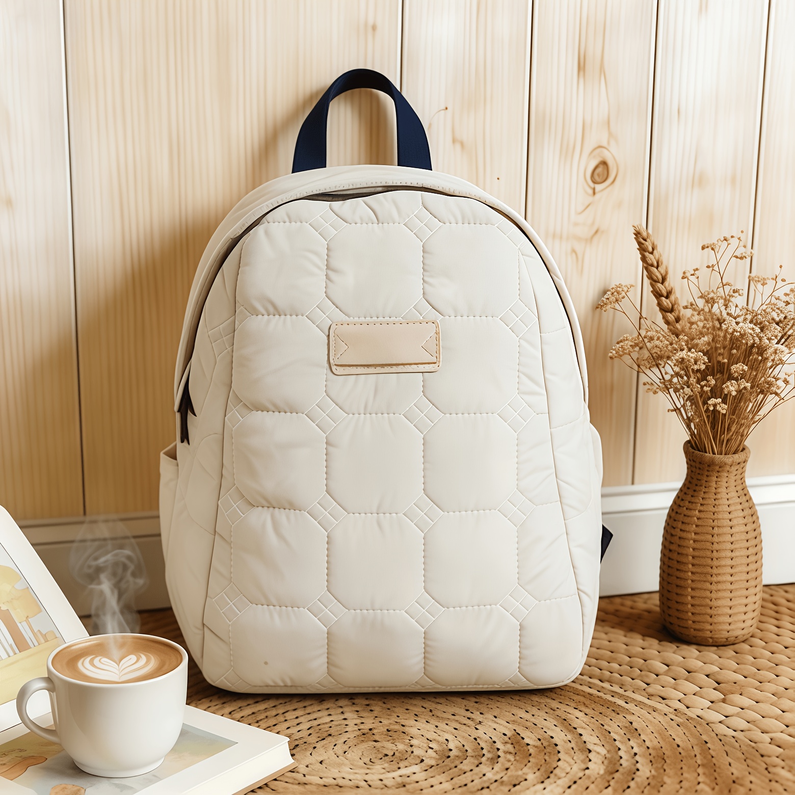 Women's Quilted Puffer Backpack, Lightweight Soft Padded Small Backpack For Women, Fashion Versatile Daily Bag For Work School Shopping Dating Weekend & Stylish Travel Backpack