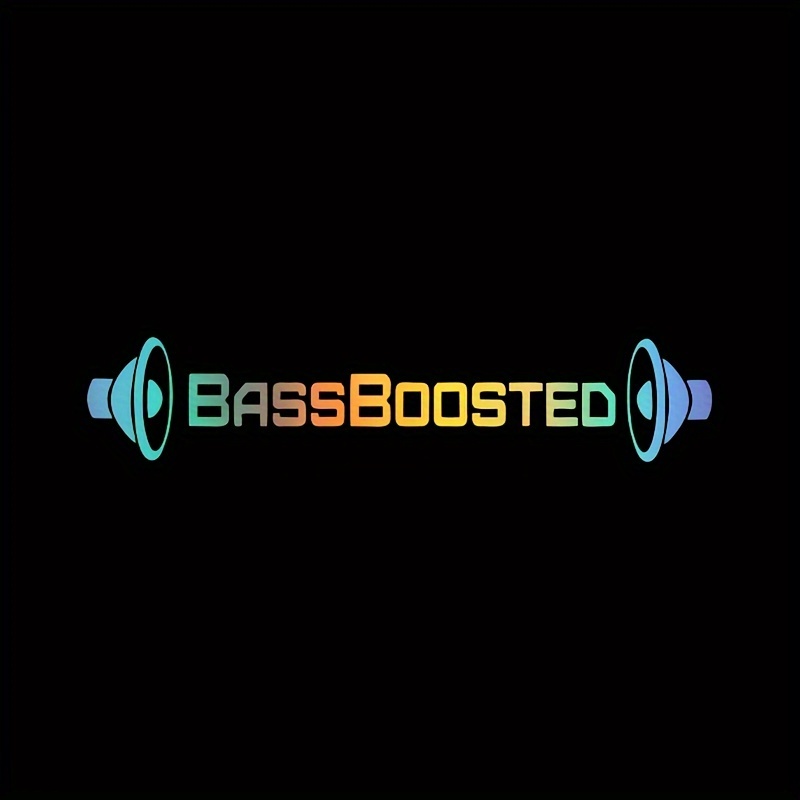Car Styling Funny Bassboosted Car Vinyl Decal Body Stickers Pvc Carving Vinyl Decal Car Accessory