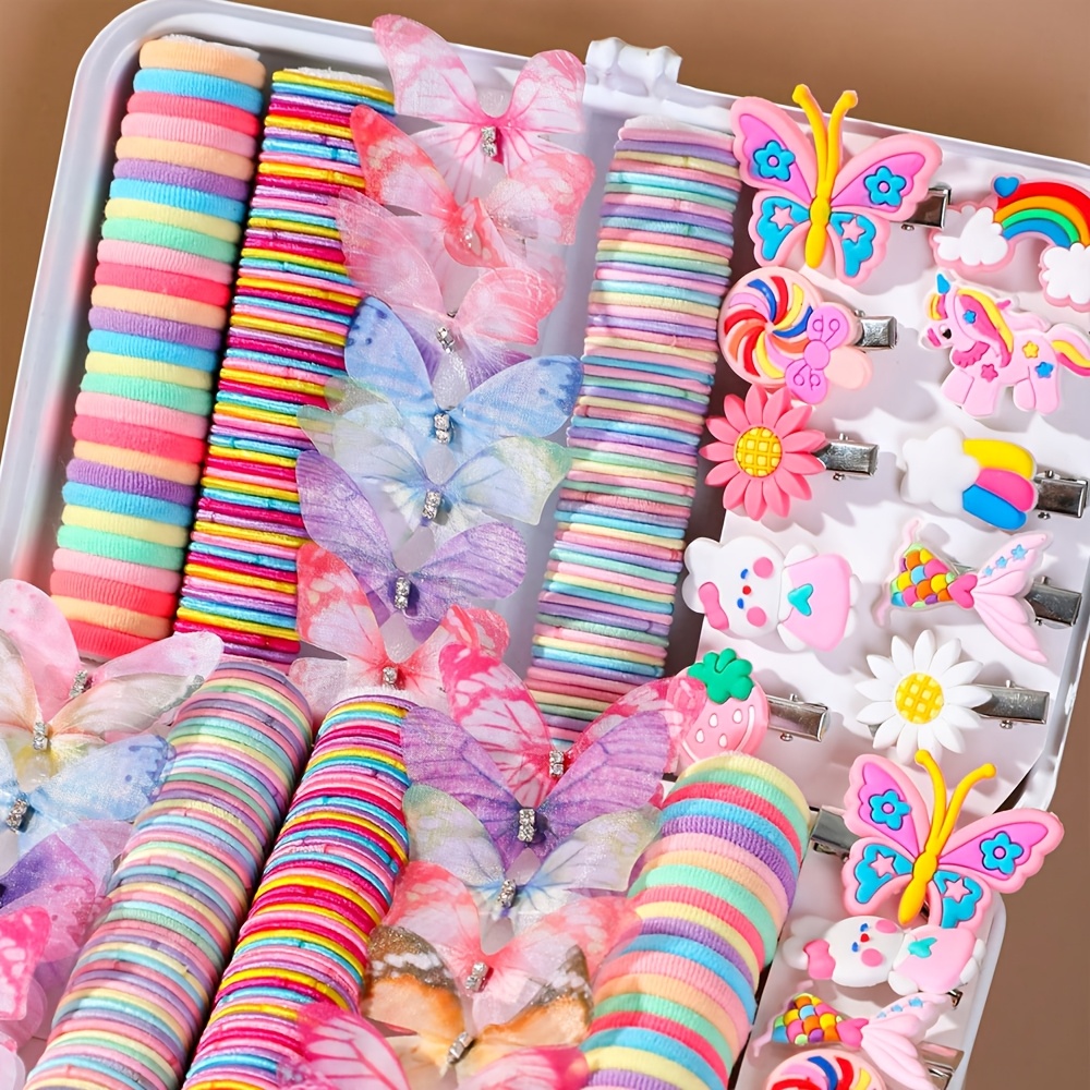261pcs Random Color Hair Accessories Gift Set