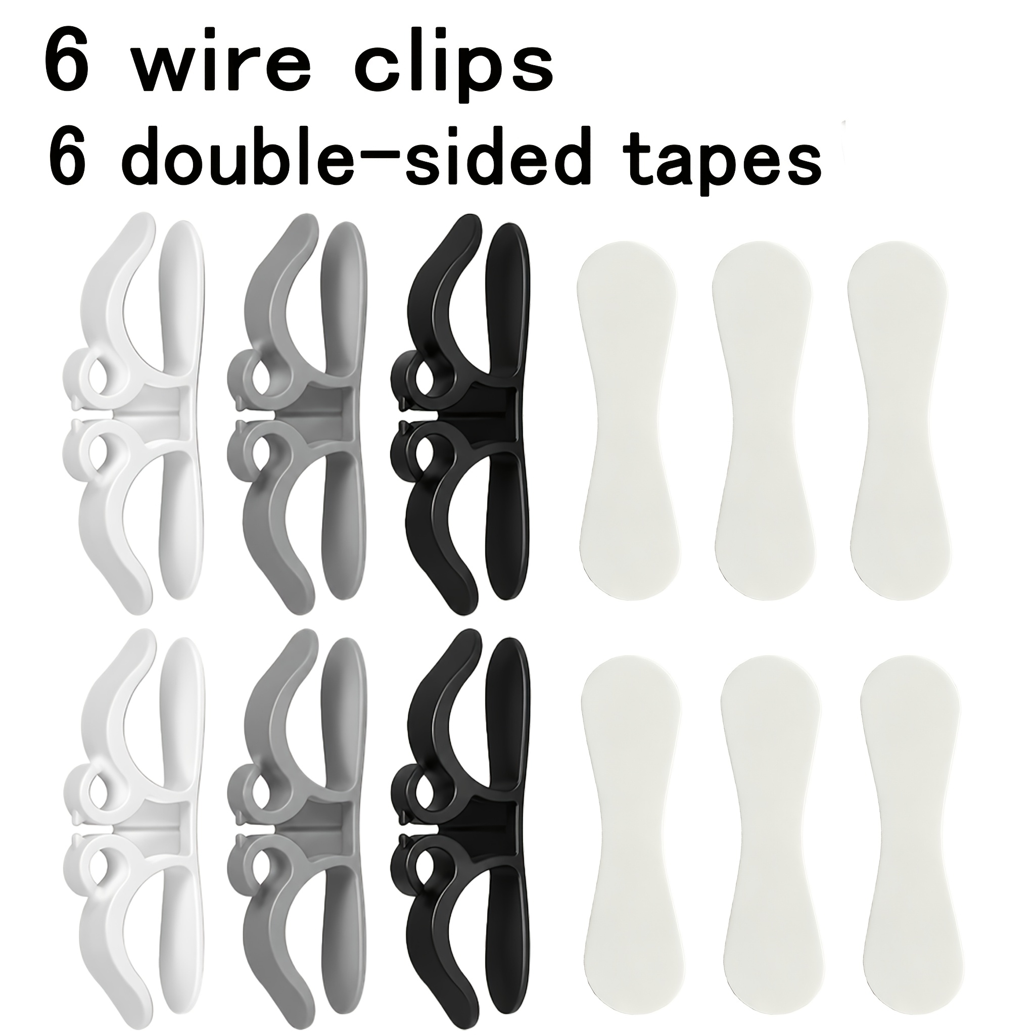 TEMU 12pcs Cable Winders, A Kitchen Appliance Cable Organizer, Adhesive Concealed Cable Clips, Suitable For Managing Cables In Air Fryers, Coffee