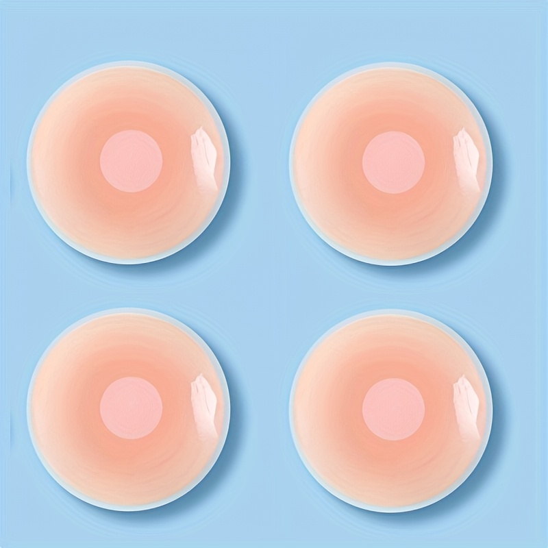 4pcs Anti-exposing Silicone Stickers For Bra Stickers With Anti-convex Stickers For Female Wedding Dress Straps