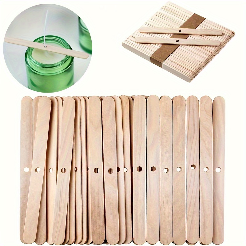 

50pcs Wooden For Diy Making, , Wax Tool, Diy Making Supplies