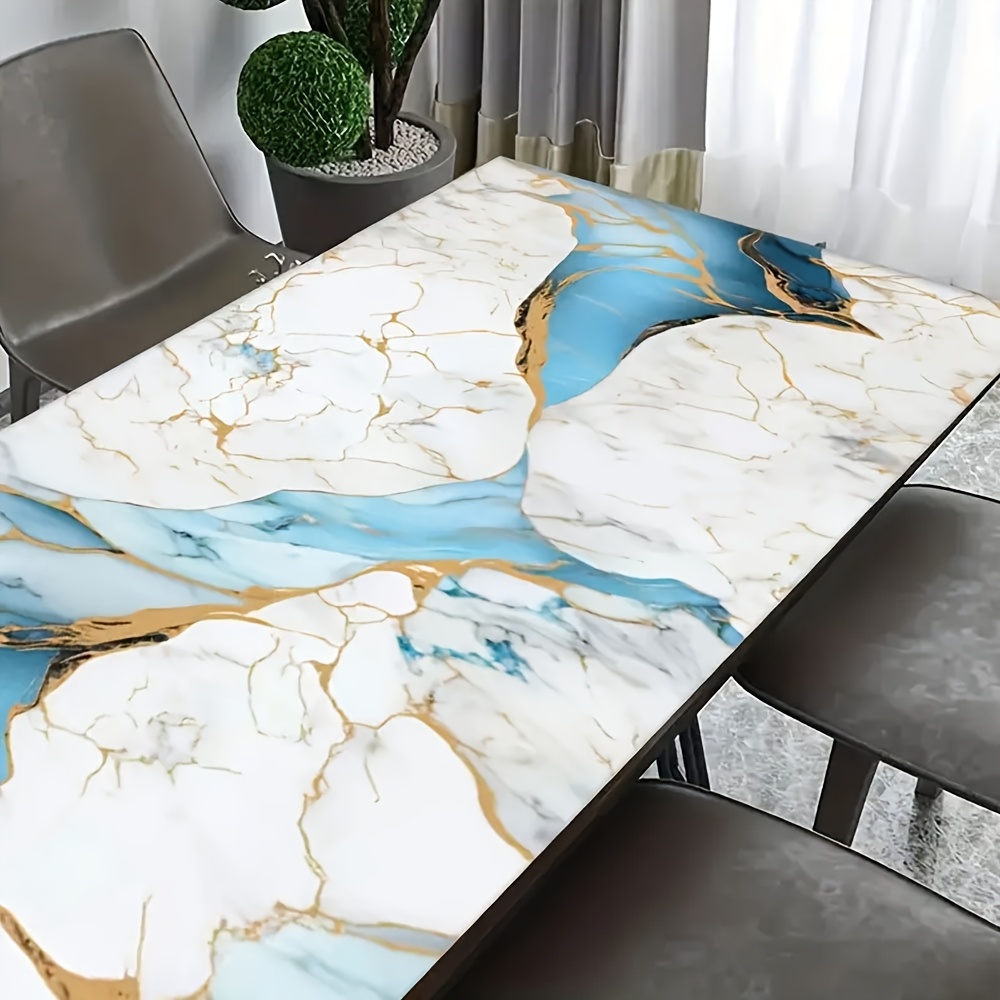 waterproof blue marble peel stick wallpaper vinyl contact paper for kitchen countertops bathroom walls living room decor   remove 4